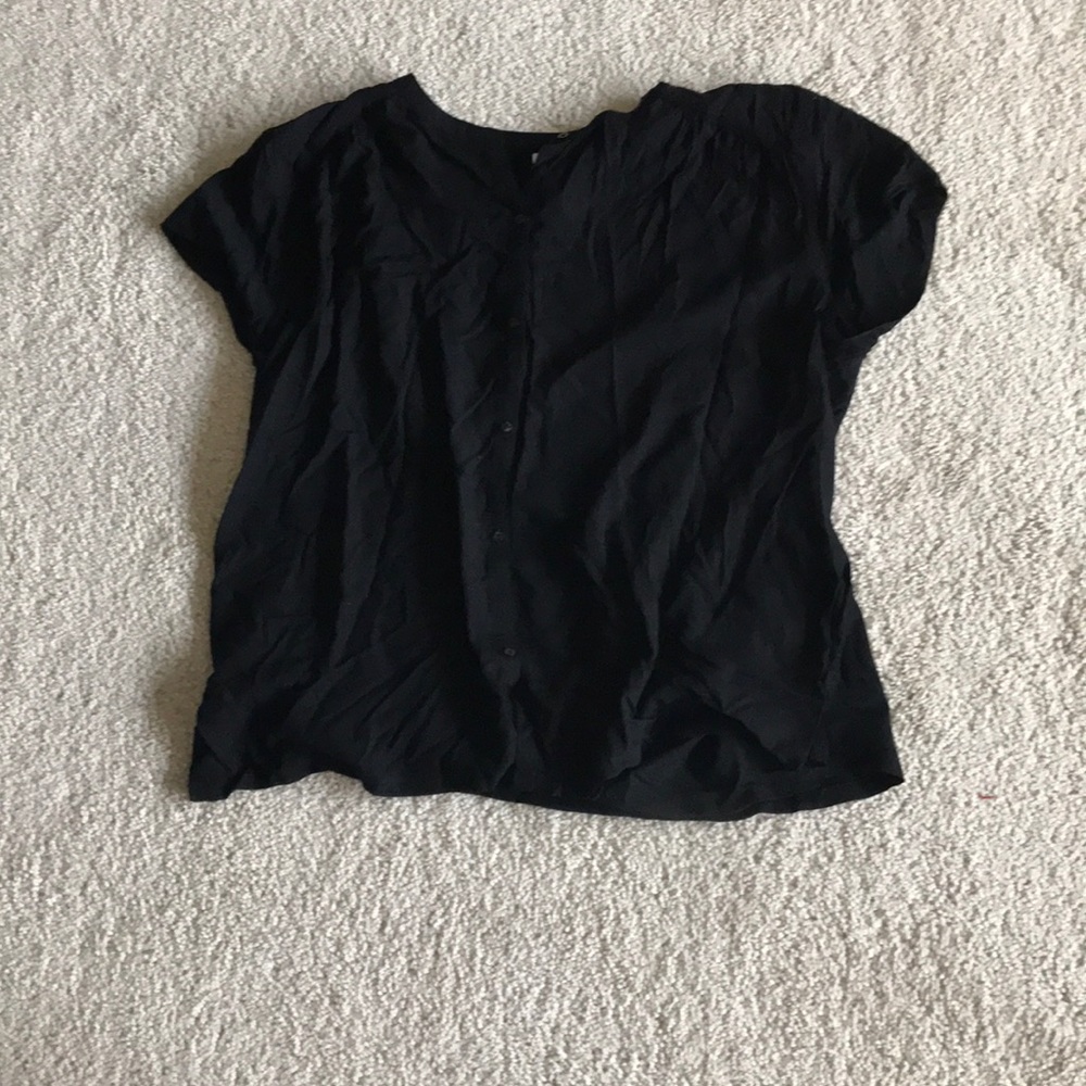 Black button up shirt